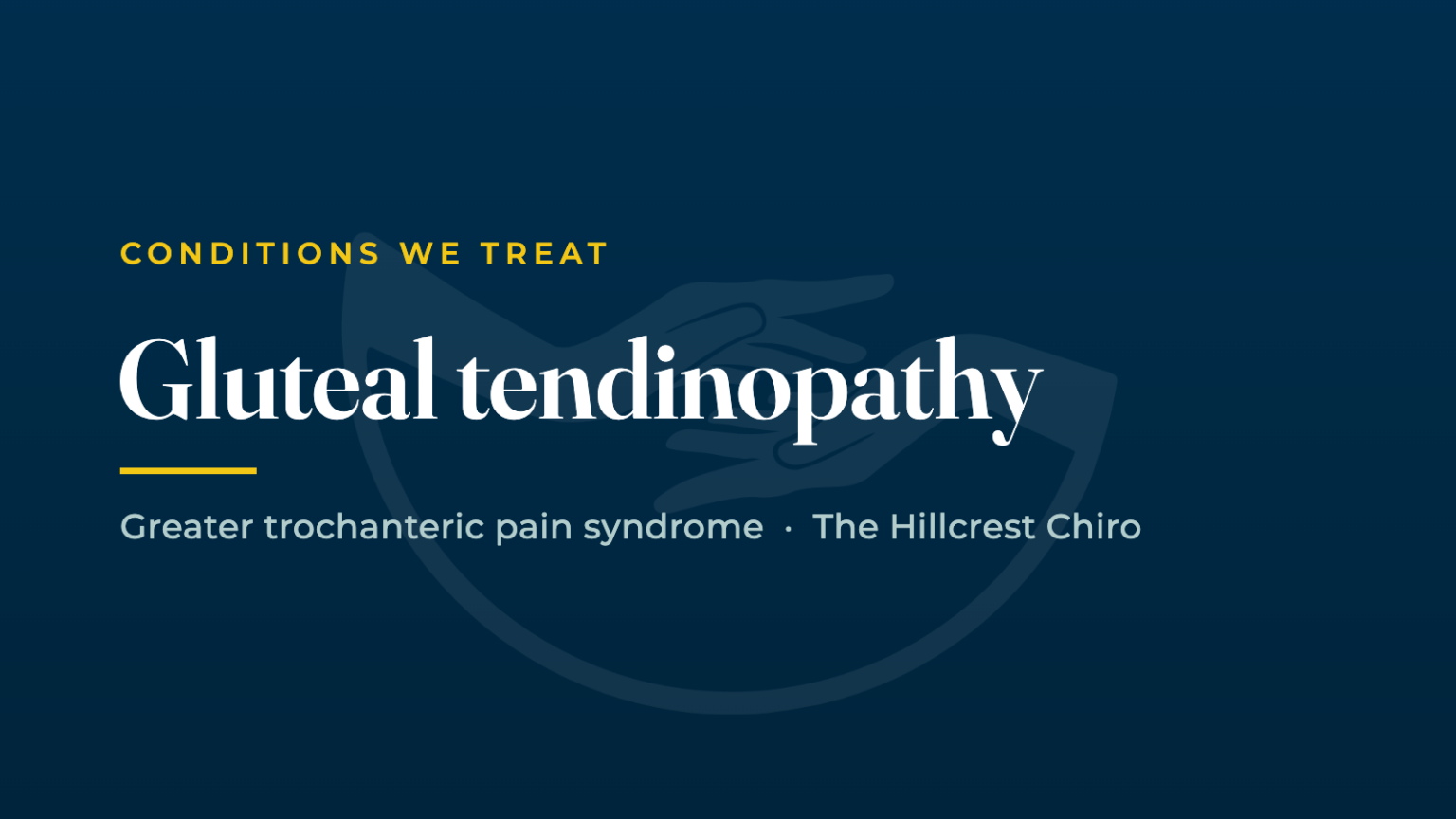 Dr Neil Cuninghame on treating gluteal tendinopathy and lateral hip pain in Hillcrest