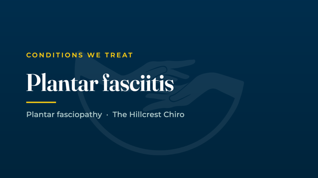 Dr Neil Cuninghame on treating plantar fasciitis and heel pain in Hillcrest